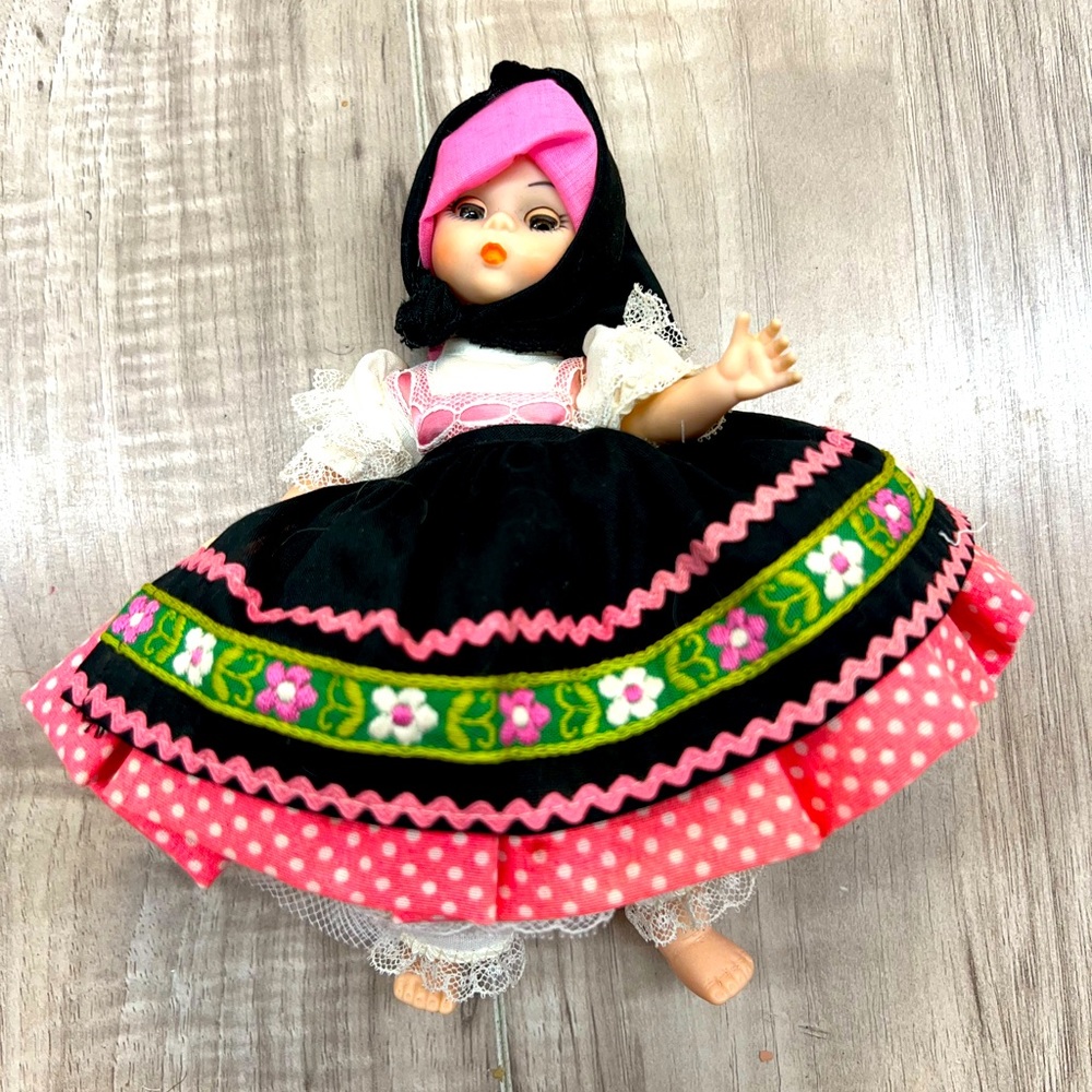 8" Madame Alexander Doll “Yugoslavia” Adorable Blonde W/ Pink Dress